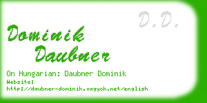 dominik daubner business card